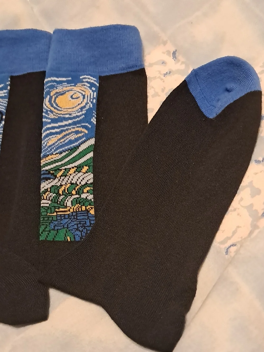 Men’s Van Gogh’s Starry Night crew socks New without tags